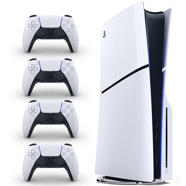 کنسول بازی سونی مدل PlayStation 5 Slim ظرفیت یک ترابایت ریجن 2016A اروپا به همراه دسته اضافی