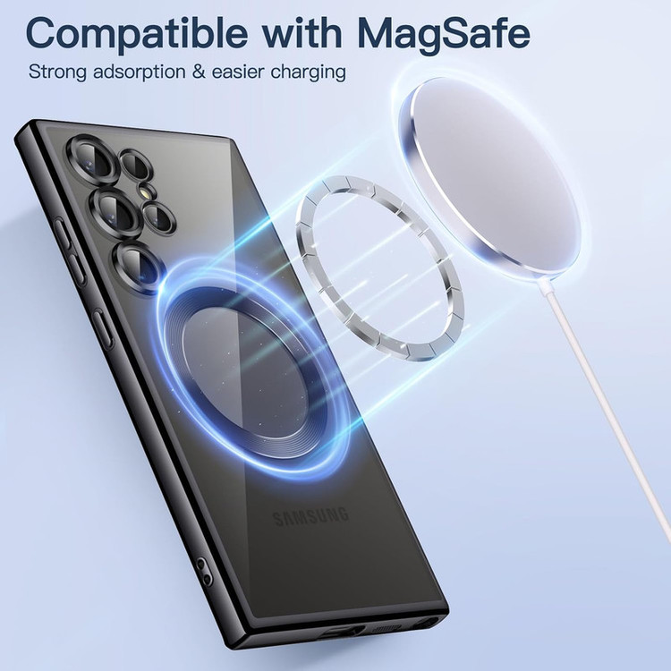 کاور بادی قاب مدل Magsafe-S26ULTRA طرح الکترو مگ سیف مناسب برای گوشی موبایل سامسونگ Galaxy S26 Ultra