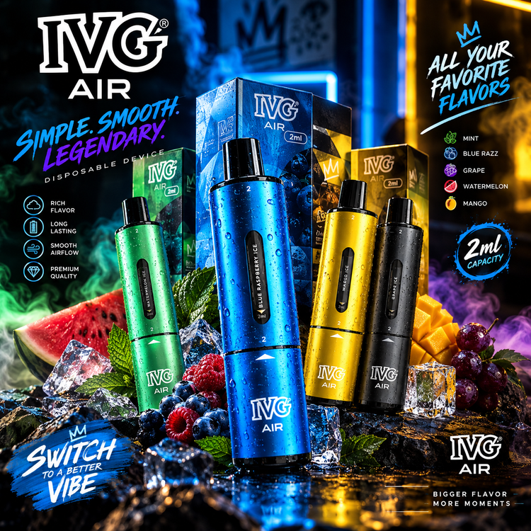 یکبار مصرف آی وی جی25000 چرخش چهار طعم در یک دستگاه | IVG 25000 Puff Disposable